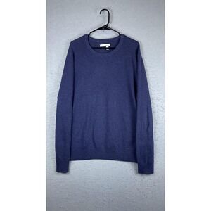 Hawker Rye Sweater Mens XL Blue Crewneck Knit Pullover Solid Long‎ Sleeve